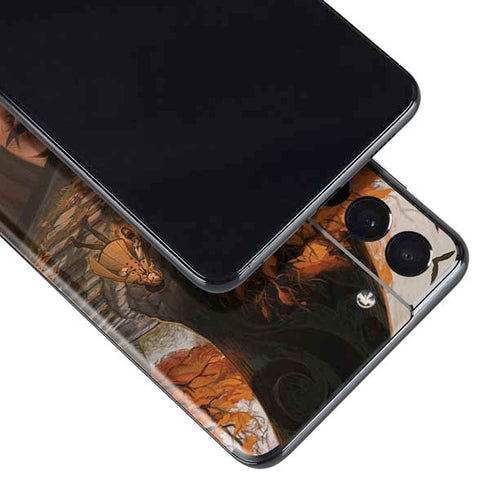 Halloween Pumpkin Witch with Fox by Ivy Dolamore Galaxy S21 Plus 5G Skin